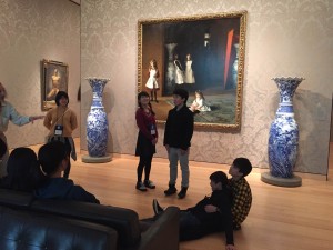 サージェントの絵画を真似て
