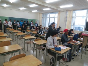 植田君授業後共同の学び見学