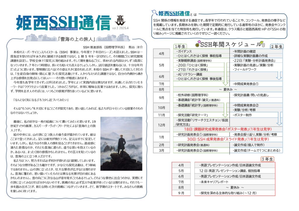 SSH通信 NO.１（2026年度）