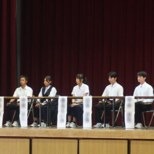 生徒会立会演説会