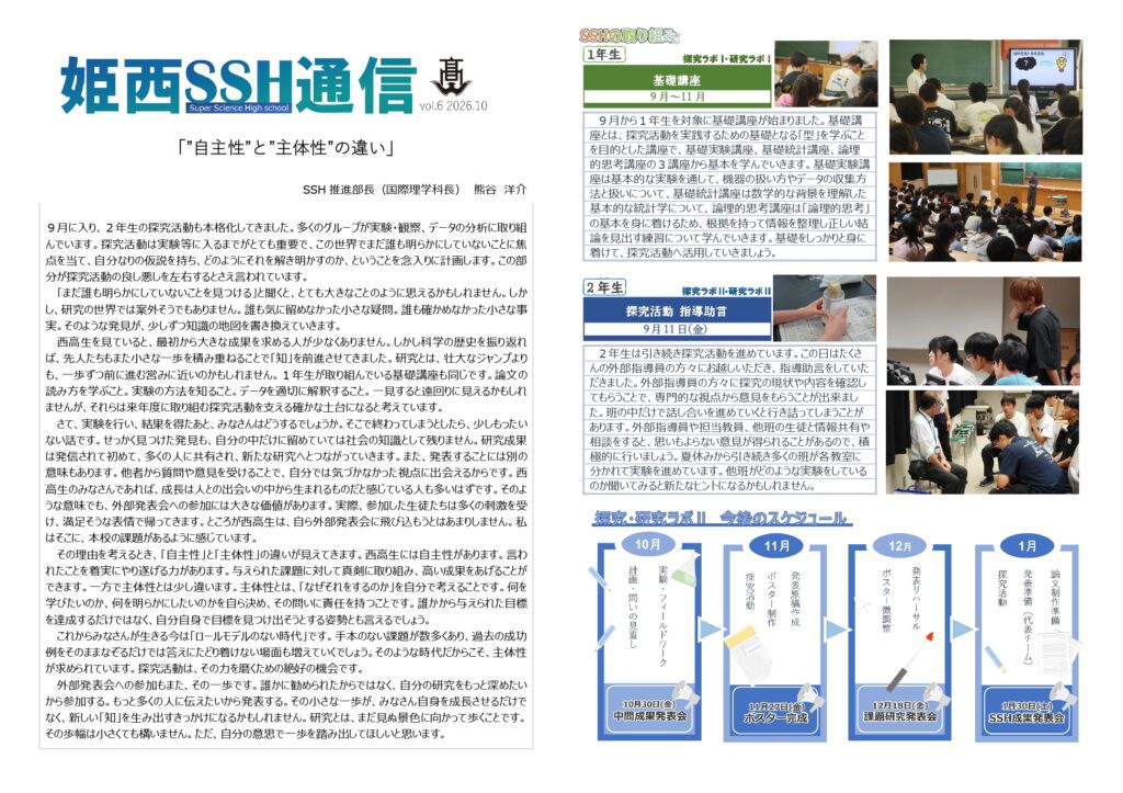 SSH通信 NO.６（2026年度）