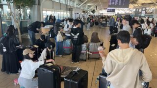 10日目午前　ブリスベン空港に到着しました