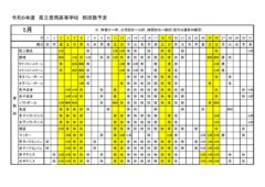 豊岡高校：R6部活動予定（５月分）_運動部 1のサムネイル