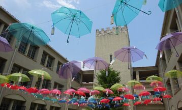 「６月１７日（金）【高等部３年 県立三田祥雲館高等学校との交流および共同学習　文化祭Ｔシャツ販売と見学】