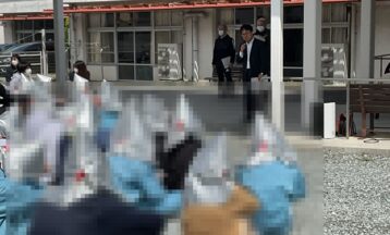 ５月７日＜高等特別支援学校との合同火災避難訓練＞