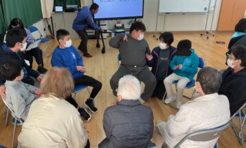 １１月１８日　中学部　社会体験活動　藹デイサービスとの交流